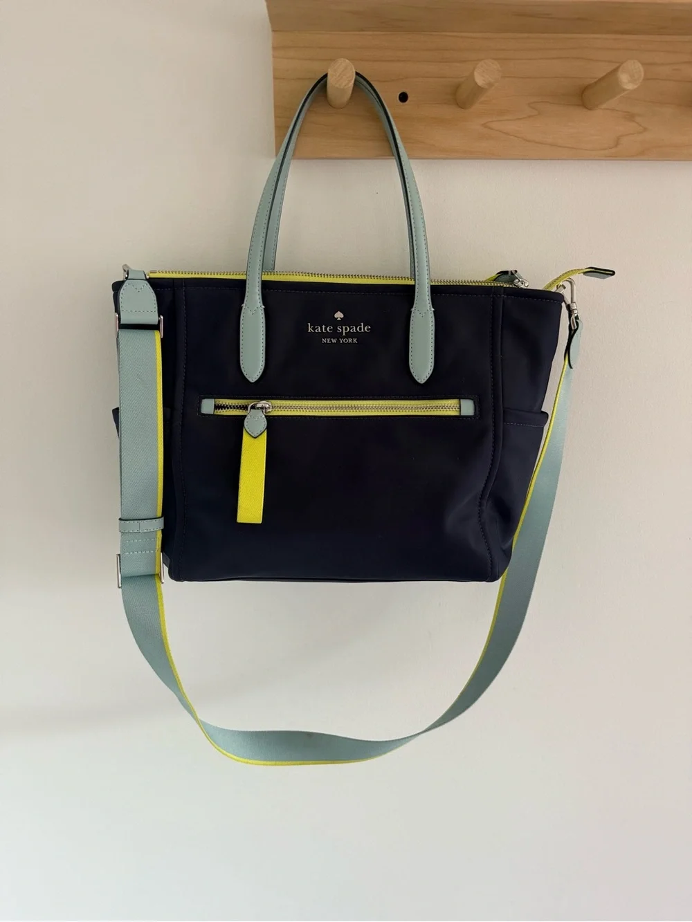 Kate Spade Chelsea Colorblock Nylon Medium Satchel Like New!